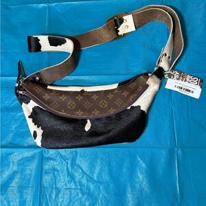 Louis Vuitton Cowhide Monogram Bumbag — Black & White
